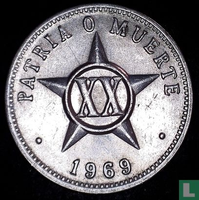 Cuba 20 centavos 1969 - Afbeelding 1