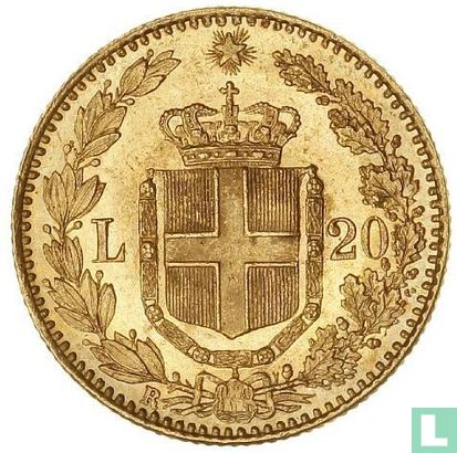 Italië 20 lire 1882 (goud) - Afbeelding 2