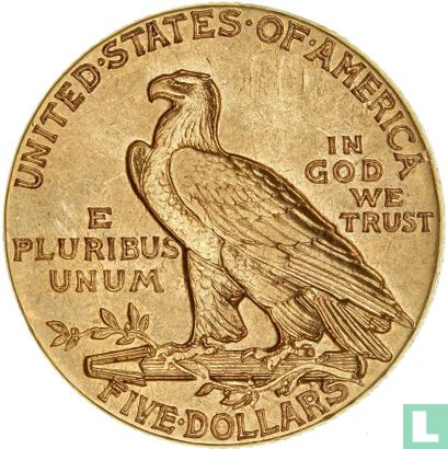 États-Unis 5 dollars 1914 (sans lettre) - Image 2