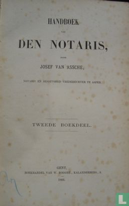 Handboek van den notaris  - Bild 3