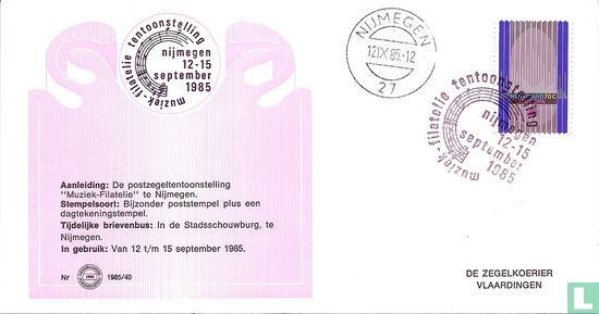 Postzegeltentoonstelling Muziek-Filatelie Nijmegen