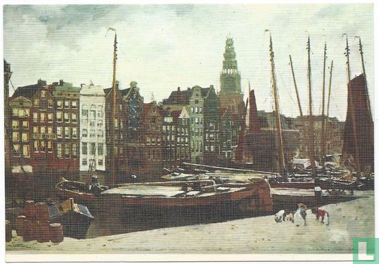 "Het Damrak te Amsterdam" - Afbeelding 1