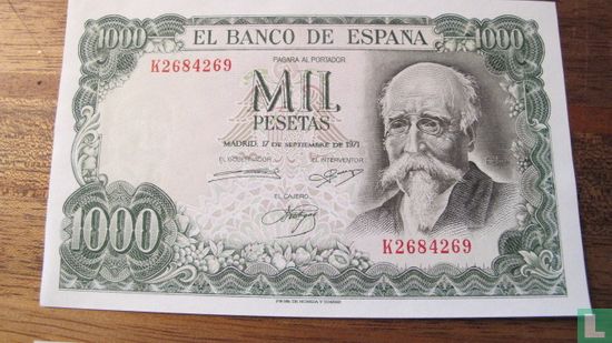 1000 pesetas - Afbeelding 1