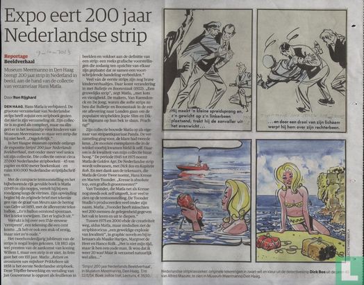 Expo eert 200 jaar Nederlandse strip