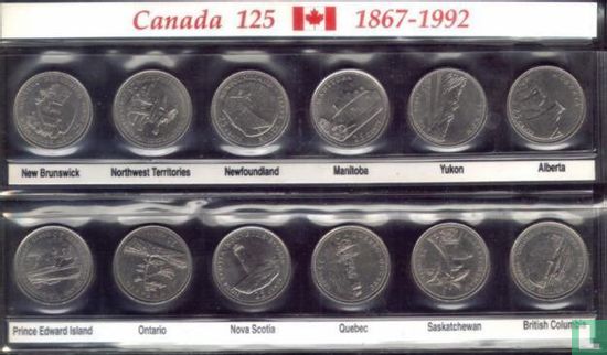 Aantal munten van "Canada 125" > Afd. Overig > Verzamelset - Bild 2