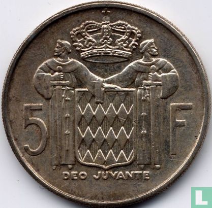 Monaco 5 Franc 1966 - Bild 2