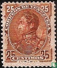 Simon Bolivar, met opdruk
