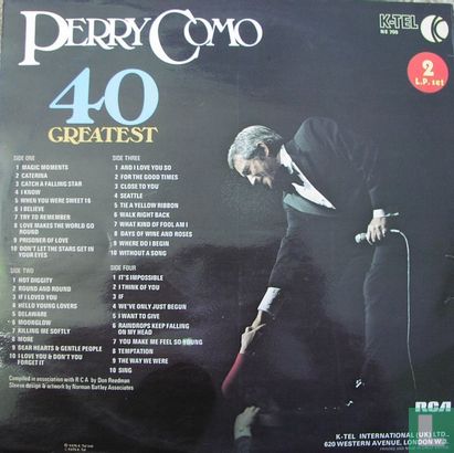 Perry Como 40 Greatest - Image 2