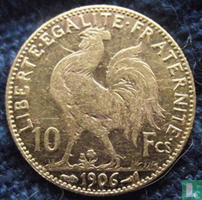 Frankrijk 10 francs 1906 - Afbeelding 1