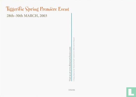 Tigger Bounces In  Announcing the Spring Première Event 28th-30th March, 2003 - Image 2