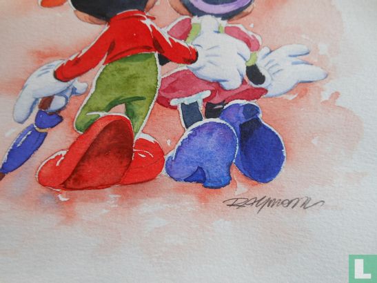 Aquarelle originale de Mickey Mouse-Kim Raymond - Image 2
