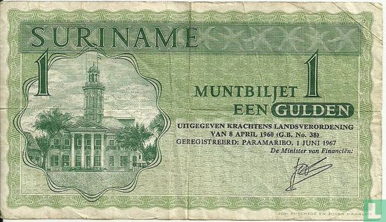 Suriname 1 Gulden 1967 - Image 1