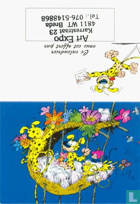 Kalenderkaartje 1996 met illustratie Marsupilami - Image 1