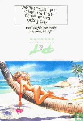 Kalenderkaartje 1996 met illustratie Dany - Image 1