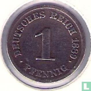 Duitse Rijk 1 pfennig 1889 (F) - Afbeelding 1