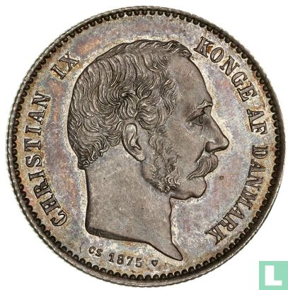 Denemarken 1 krone 1875 - Afbeelding 1