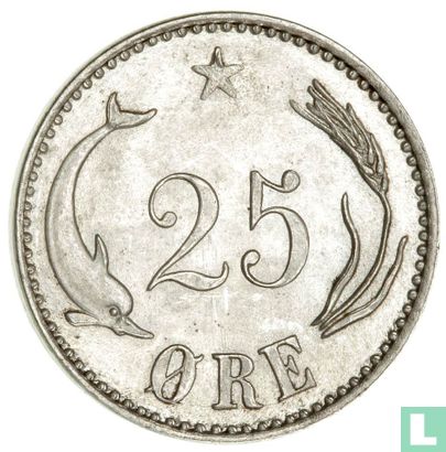 Dänemark 25 Øre 1891 - Bild 2