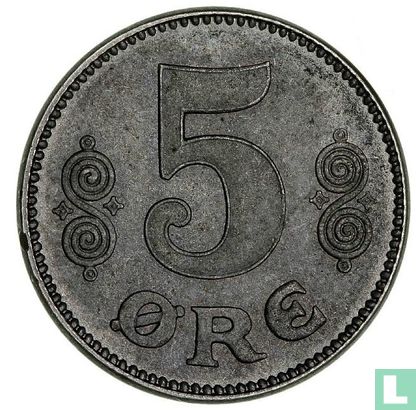 Dänemark 5 Øre 1918 - Bild 2