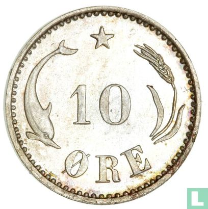 Danemark 10 øre 1891 - Image 2