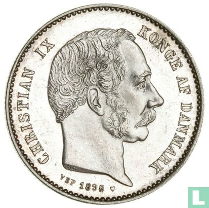 Danemark 1 krone 1898 - Image 1