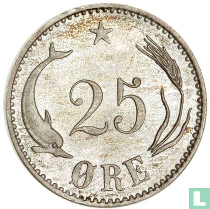 Dänemark 25 Øre 1894 - Bild 2