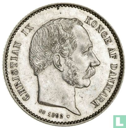 Denemarken 1 krone 1892 - Afbeelding 1