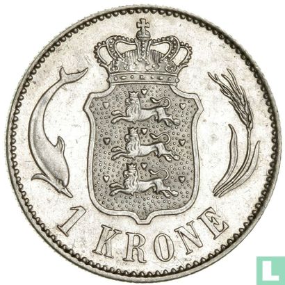 Denmark 1 krone 1892 - Image 2