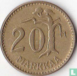 Finland 20 markkaa 1954 (3 punten onder M) - Afbeelding 2