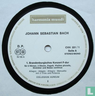 Johann Sebastian Bach - Die Brandenburgischen Konzerte - Afbeelding 3