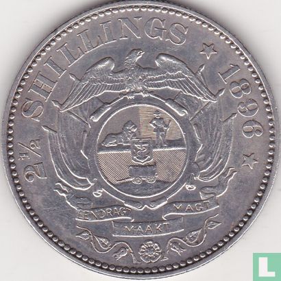 Zuid-Afrika 2½ shillings 1896 - Afbeelding 1