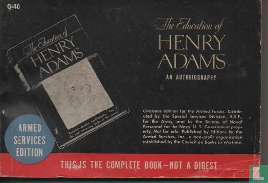 The education of Henry Adams - Afbeelding 1