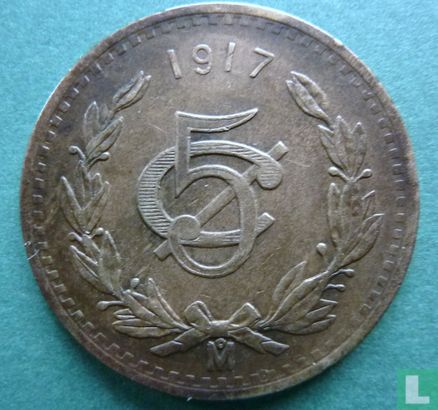 Mexiko 5 Centavo 1917 - Bild 1