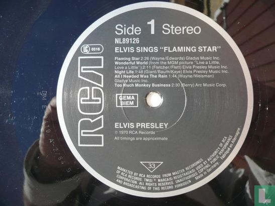 Elvis Sings "Flaming Star" - Afbeelding 3