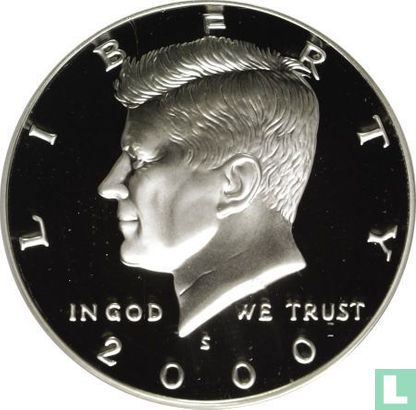 États-Unis ½ dollar 2000 (BE - cuivre recouvert de cuivre-nickel) - Image 1