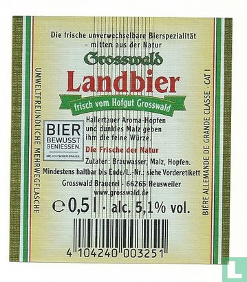 Grosswald Landbier (50cl) - Image 2
