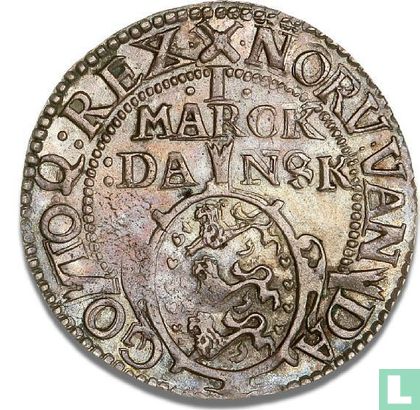 Denmark 1 marck 1614 (crossed swords) - Image 2