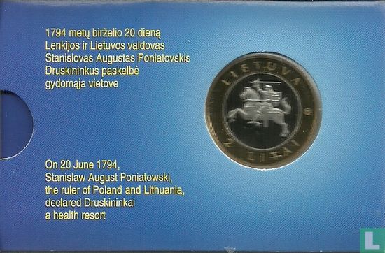 Litauen 2 Litai 2012 (PP - Coincard) "Druskininkai" - Bild 2