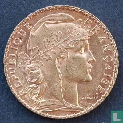 France 20 francs 1909 - Image 2