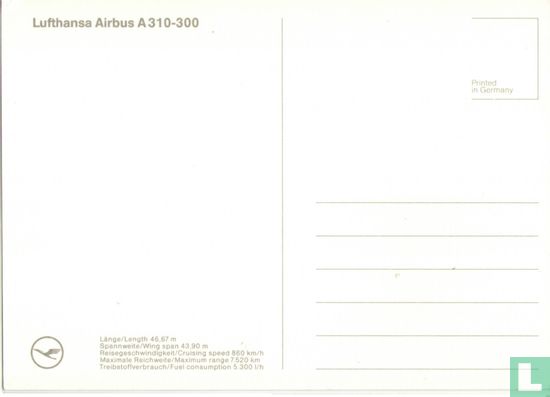Lufthansa  airbus A310-300 - Image 2