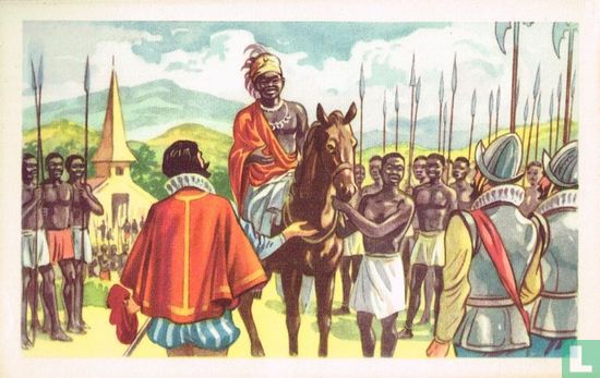 Portugese cavaleiro's en soldaten strijden aan de zijde van de Koning van Congo - Image 1
