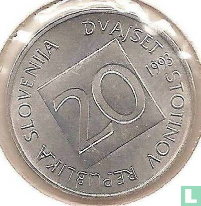 Slovenia 20 stotinov 1993 - Image 1