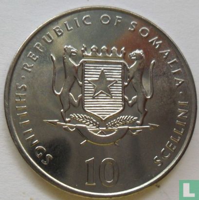 Somalië 10 shillings 2000 "Horse" - Afbeelding 2