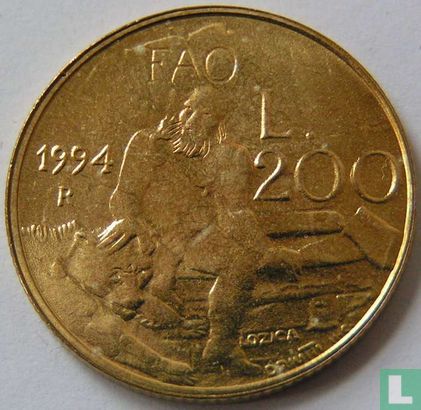 San Marino 200 Lire 1994 "FAO" - Bild 1