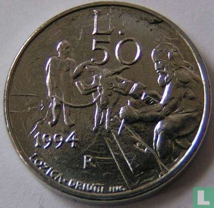 San Marino 50 lire 1994 - Afbeelding 1