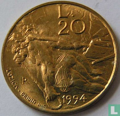 San Marino 20 lire 1994 - Afbeelding 1