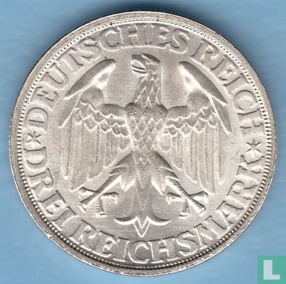 Deutsches Reich 3 Reichsmark 1928 "1000th anniversary Founding of Dinkelsbühl" - Bild 2