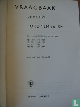 Vraagbaak Ford Taunus - Afbeelding 3