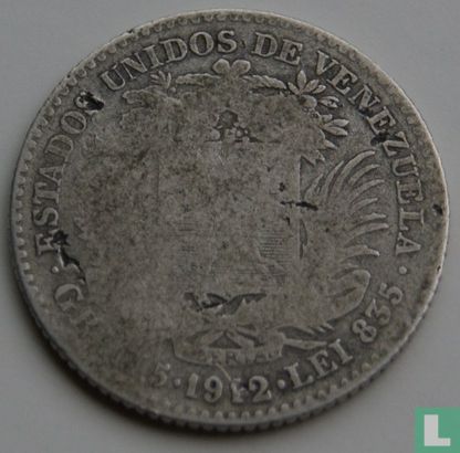 Venezuela 1 bolívar 1912 - Afbeelding 1