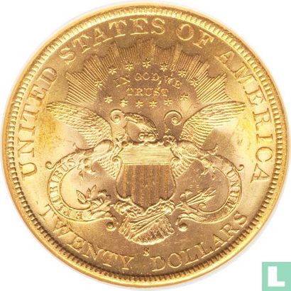 United States 20 dollars 1884 (S) - Image 2