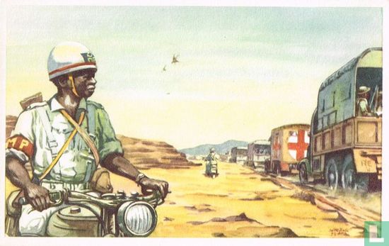 Ons koloniaal leger op weg naar Khartoum